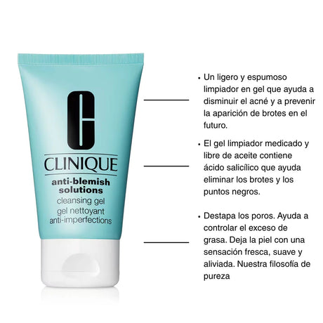 Clinique Gel Limpiador Anti-Blemish Solutions Cleansing Gel 125 ml.
