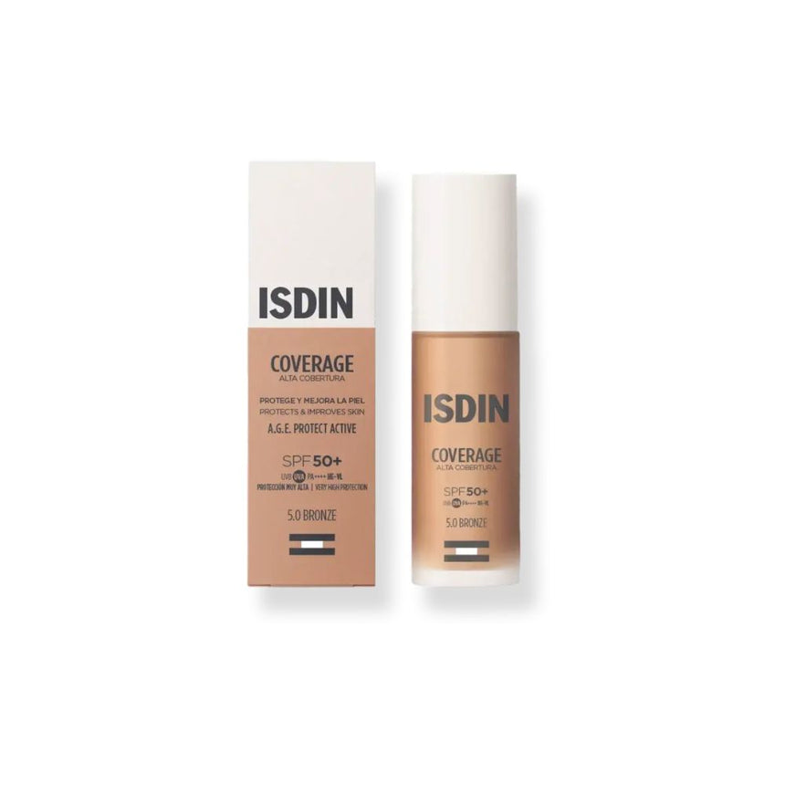 Base de maquillaje ISDIN Coverage SPF 50+ Bronze 30 g