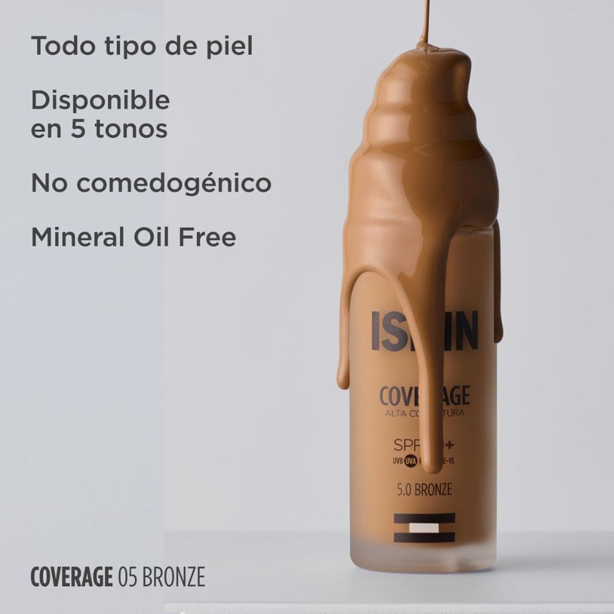 Base de maquillaje ISDIN Coverage SPF 50+ Bronze 30 g