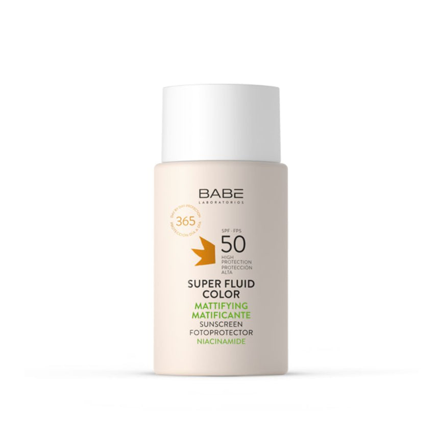 Fotoprotector con color Babé Super Fluid Matificante SPF 50 50 ml