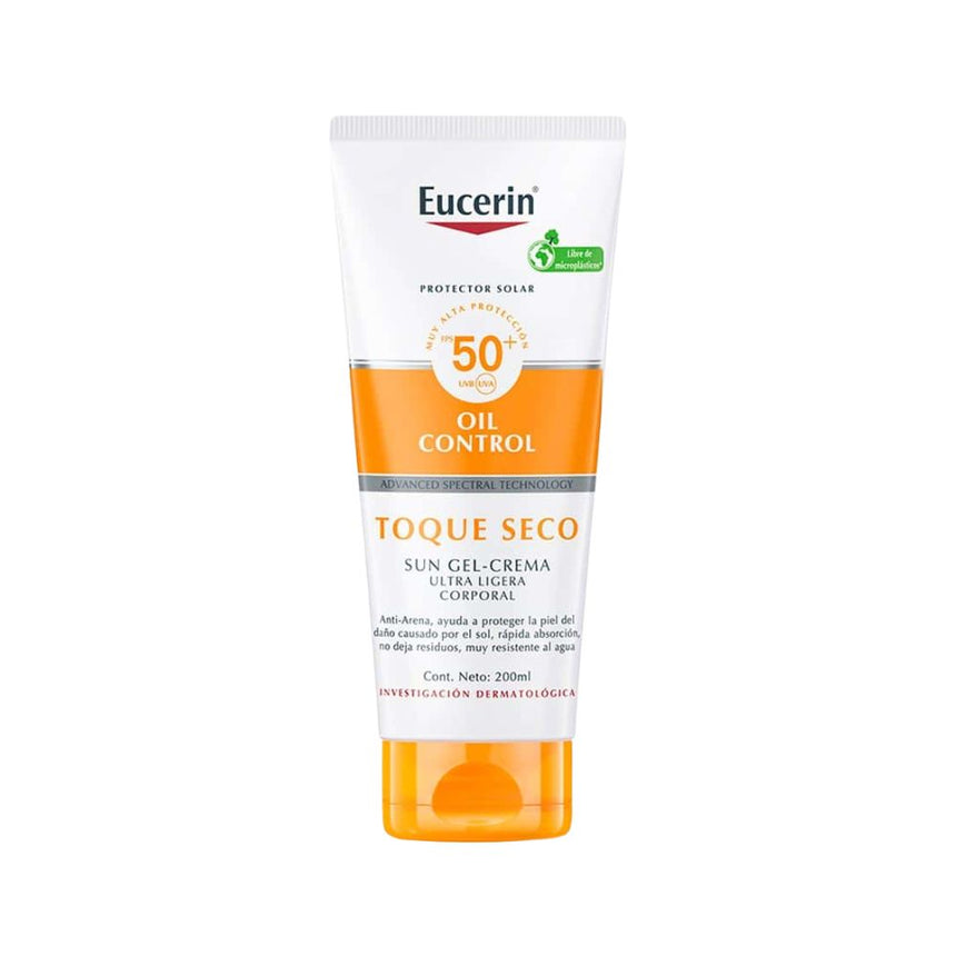 Protector Solar Corporal Eucerin Oil Control Gel-Crema Toque Seco FPS 50+ 200 ml